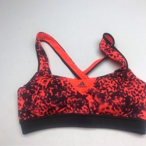 Adidas ORNG/BLK Slip-over   Wireless Padded Sports, M  *P1075